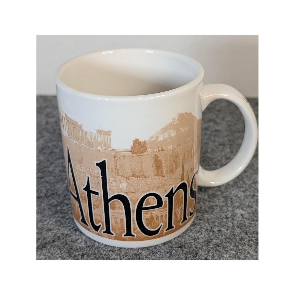 Starbucks City Mug Athens Collector Series 2002 Made in England 16 oz Cup EUC